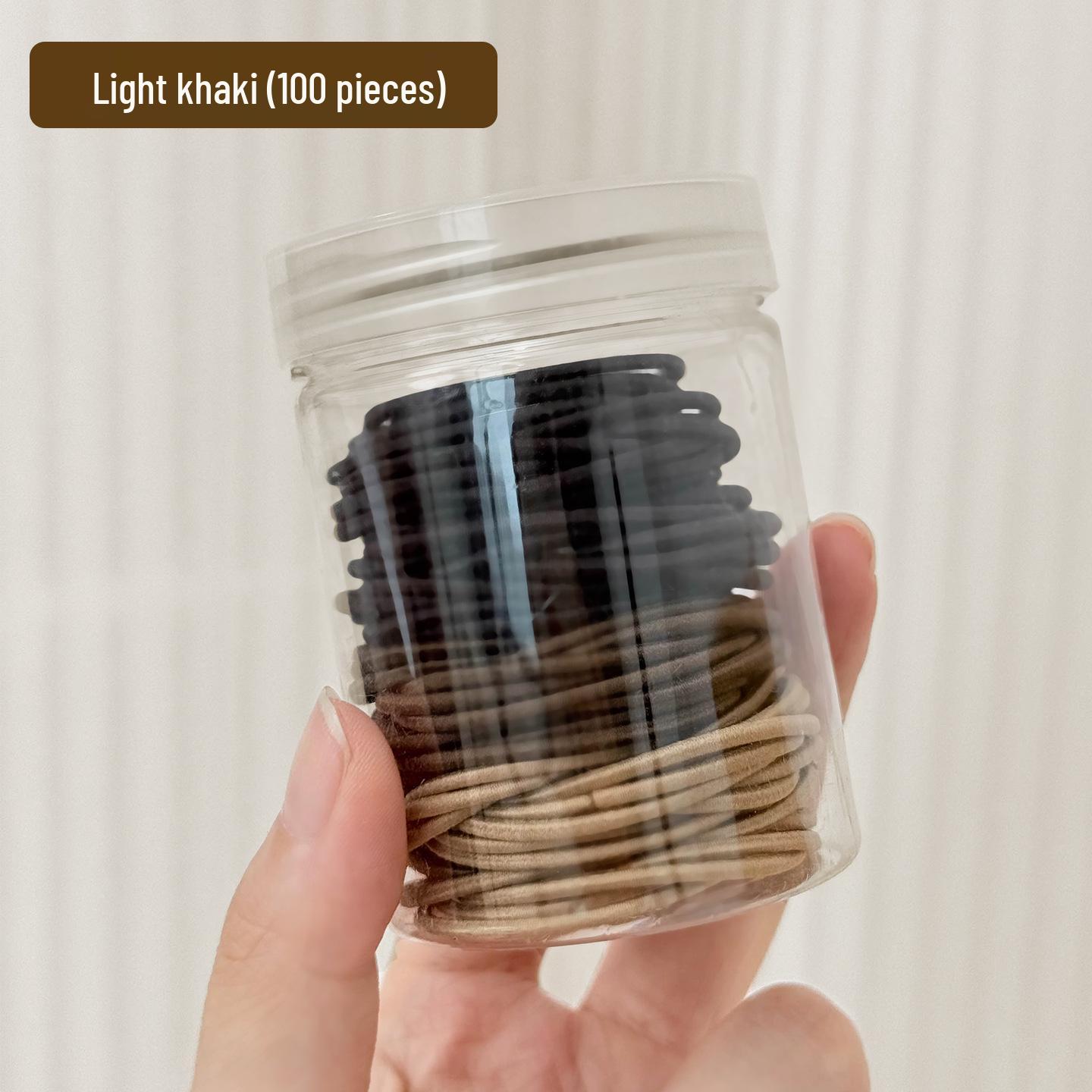 

100 Macaron Hair Ties: Stylish, Versatile, High-Quality Elastic Bands