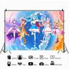 Anime Hirogaru Sky Background For Photography Bunny Easter Eggs Vintage Wood Board Kids Birthday Party Decor Backdrops