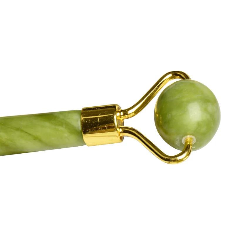 Durable And Safe Natural Jade Roller Massager For Face Roller Gua Sha Jade Stone Face Massager Anti-Wrinkle Lift Facial Beauty Skin Care Tools