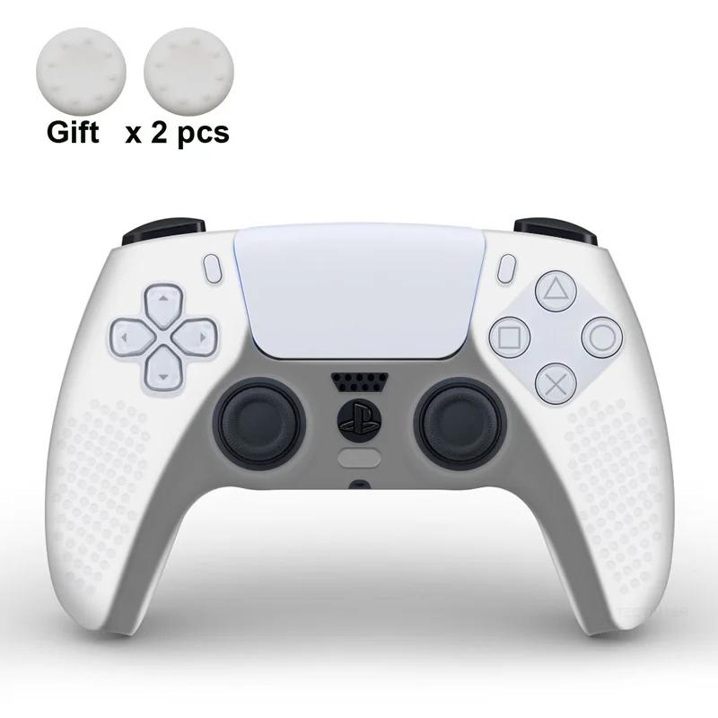 Für PS5 Controller Schutzhülle Silikon Für Playstation 5 Anti-Rutsch Abdeckung Skin für PS5 Slim Hülle Daumengriffe Zubehör