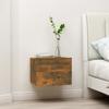 VidaXL Bedside Table Smoked Oak 40x30x30 Cm Engineered Wood815411