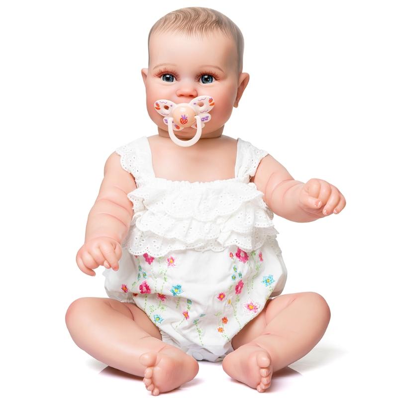 

19’’ Baby Girls for Doll Reborns Lifelike for Doll Lovely Baby Girls Gift Real Soft for Touch Caucasian for Doll with Pa 1