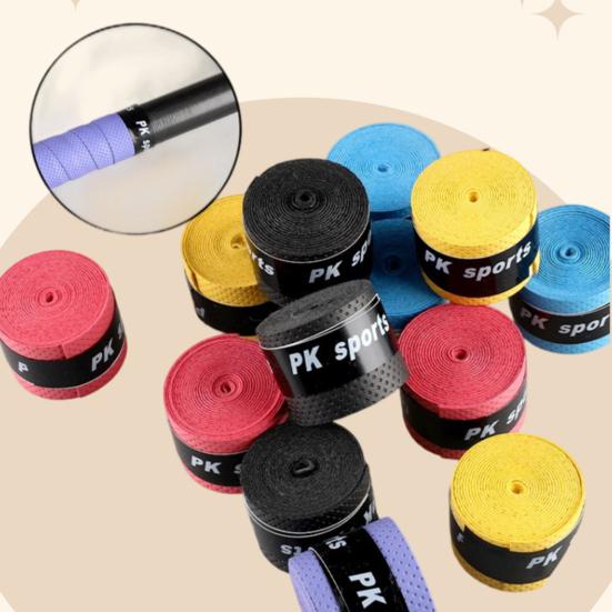 5 Stück Badminton Schläger Griffband Anti-Rutsch Schweißabsorbierend Stoßfest Atmungsaktiv Elastisch Angelrute Tennis Schläger Schläger Übergriff Wickel