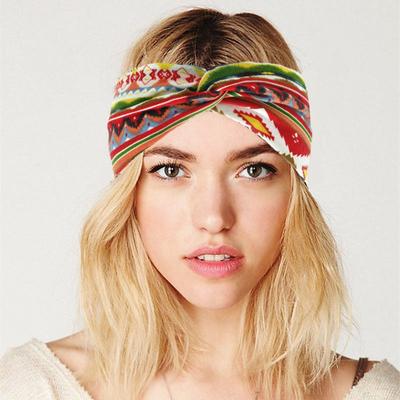 Böhmisches Stirnband für Damen, Boho, elastische Haarbänder, Sport, Turban, Kopfwickel, Baumwollbandage, Strandparty, Urlaub, Haarschmuck, modischer Sommer