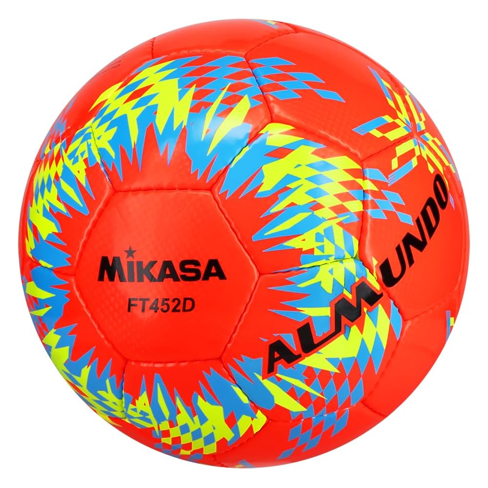MIKASA Almundo Soccer Ball Size 4 Hand-Stitched Orange Official Japan Football Association Approved FT452D-O