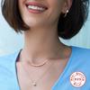 Stylish And Simple Style S925 Sterling Silver Single Row 11 Size Zircon Diamond-Encrusted Women'S Collarbone Necklace
