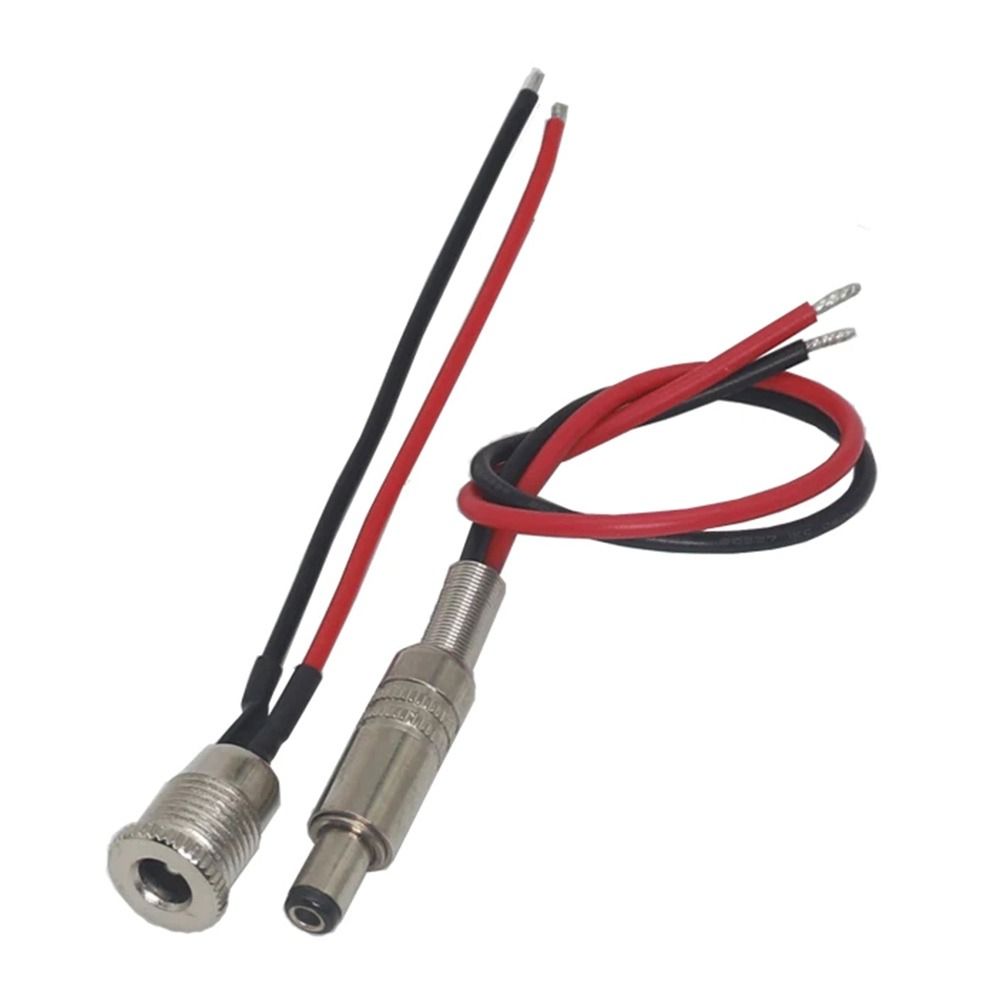 1Pcs 20cm Female Panel Mount Connector DC099 Charging Power Socket  Wiring Assembly Accessory