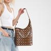 2025 New Super Cool Rivets PU Bucket Shoulder Bags Stylish Design Personality Large Capacity Armpit Bags for Women High Quality