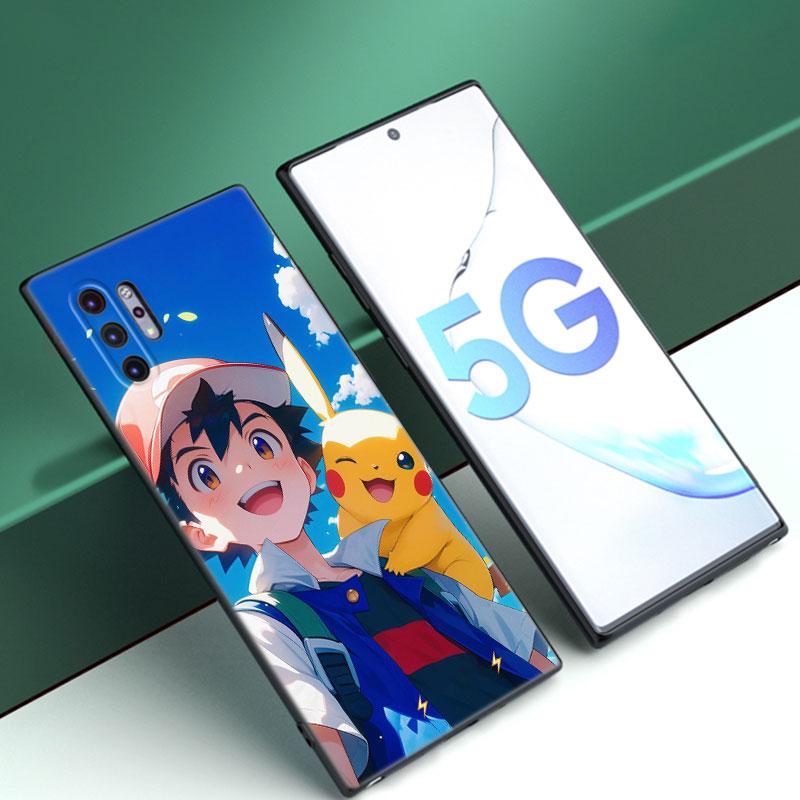 Cute P-Pikachu Phone Case For Samsung Note 10 Lite 20 Ultra M04 M13 M32 4G M14 M15 M34 M52 M53 M54 M55 5G M11 M12 M21 M31 M51