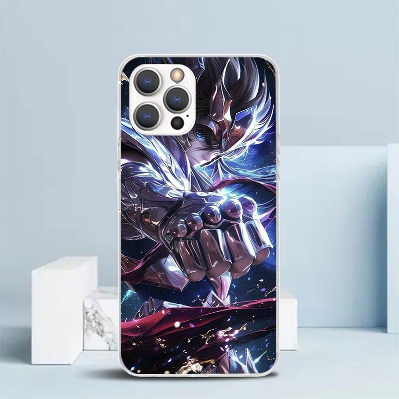 Saint Seiya Cool Soft Cover for iPhone 16 17 Air 15 14 Pro Max 16E Phone Case 13 Mini 12 11 7 SE 8 Print Pattern Fit Cases 16 17