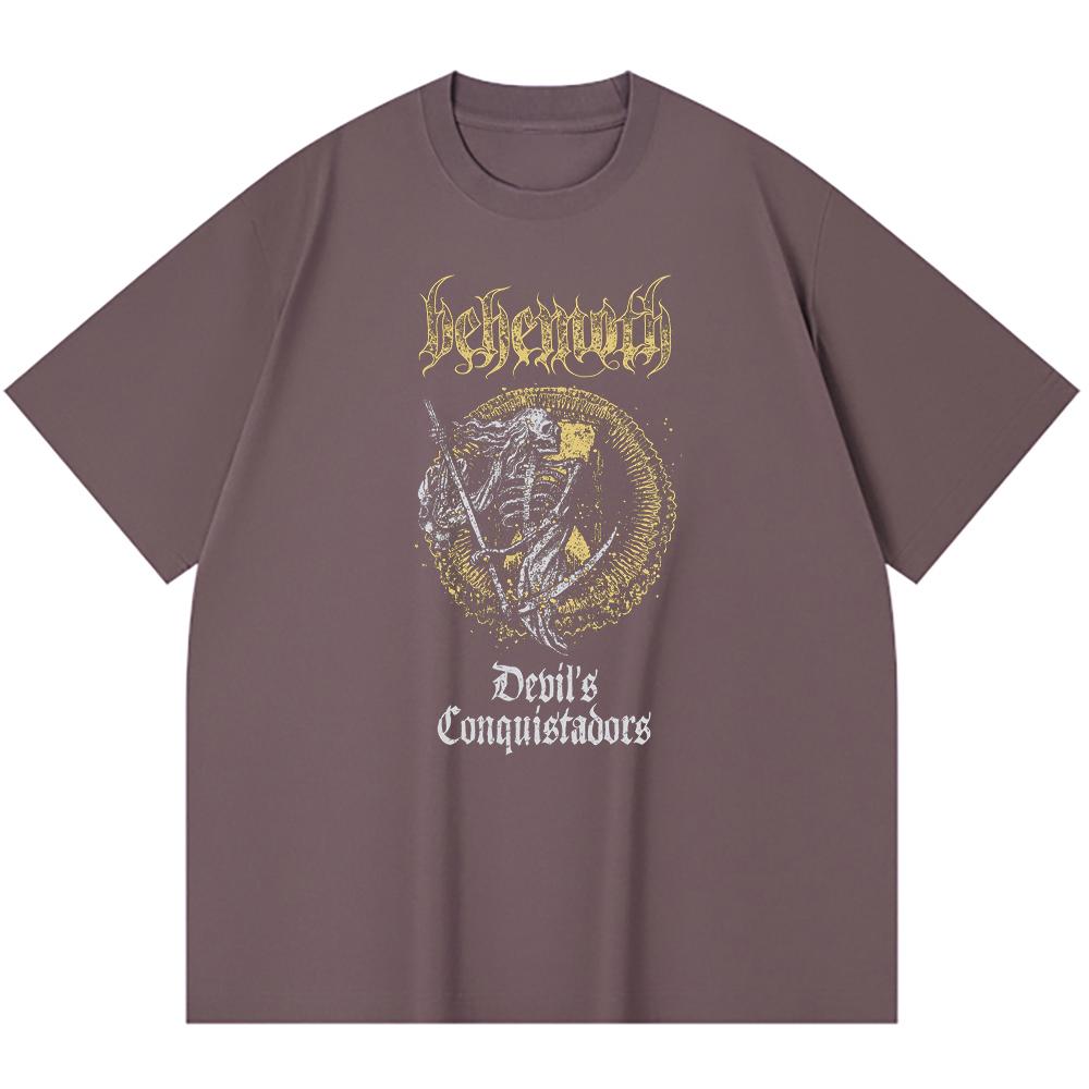 230 g/m² 100% medvilnės Heavy Metal marškinėliai su roko grupės populiarios muzikos spauda Unisex sunki medvilnė