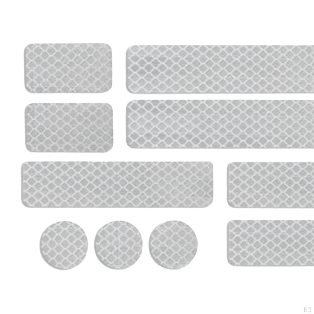 Reflective Safety Stickers for Bicycles and Motorcycles - Enhance Visibility at Night