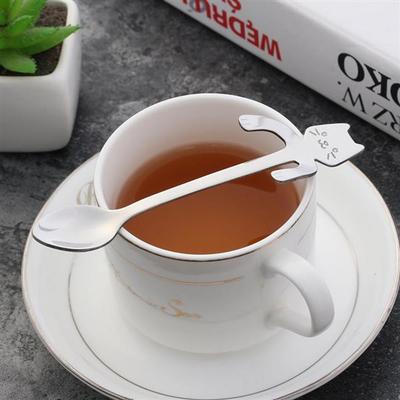 Katzenarm Becherhalter Teelöffelhalter Dessert Edelstahl Zuhause Café