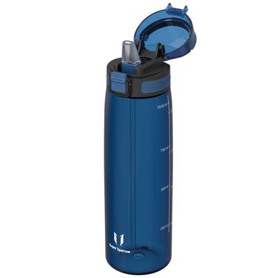 Super Sparrow Water Bottle - 1L - Made with American-made Tritan BPA-Free Straw - Suitable for Sports, School, Baseball, Outdoor Activities, Camping,