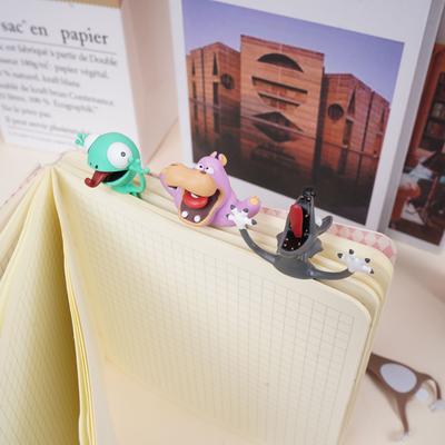 3D Cartoon Animal Bookmark Wacky Animal Bookmark Cute Squashed Bookmarks Reading Presents Party Gift Cartoon Panda Hippoa