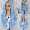 European & American Fashion: Highlighted Long Curly Lace Front Wig with Big Wave Style