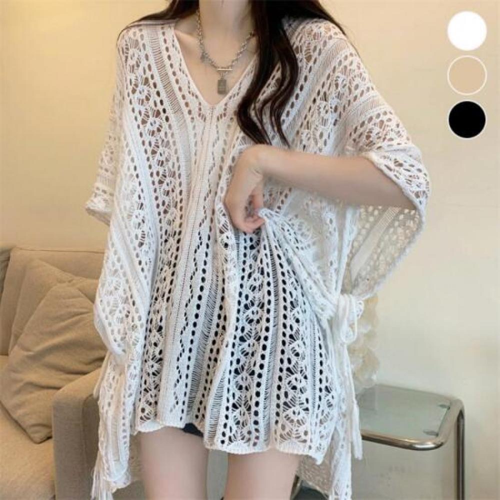 New ArriValS Open Run Women S Summer reSort CoVer Up aSymmetrical V Neck Knit