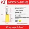 500x Male Pre-insulated Cold Crimp Terminal Connectors MDD5.5-187-250 Pin