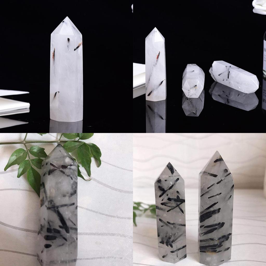 Unique Natural Black Tourmaline Crystal Obelisk Quartz Point Healing Decor Perfect For Spiritual Growth