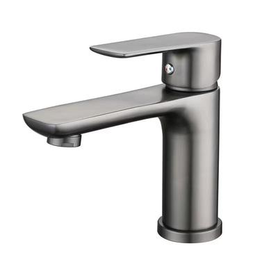 TLXT Gunmetal Grey Single-Hole Basin Faucet
