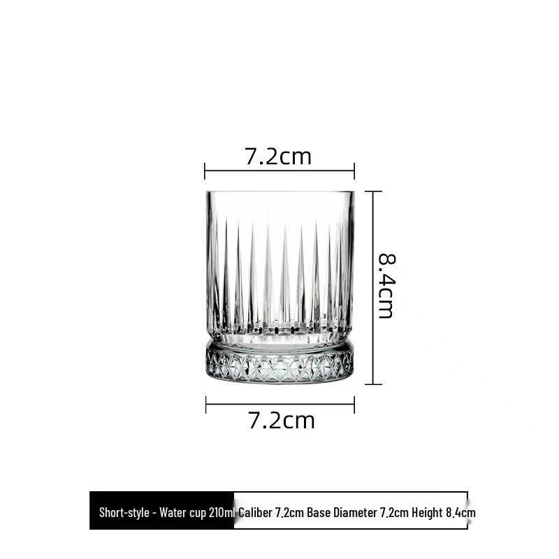 European Crystal Glass Set: Brandy, Whiskey, and Beer Glasses 210ML-480ML