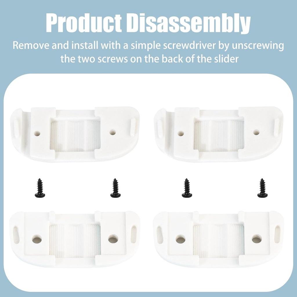 Headphones Slider Cover Kit for Beyerdynamic Headphones - 2 Pcs (White)