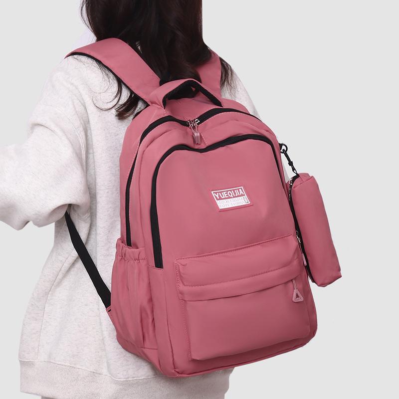 Schoolbag New 101 Summer Middle Ridge School Bag for Junior High School Students Large Capacity Waterproof and Wear-resistant Lightweight Macaron