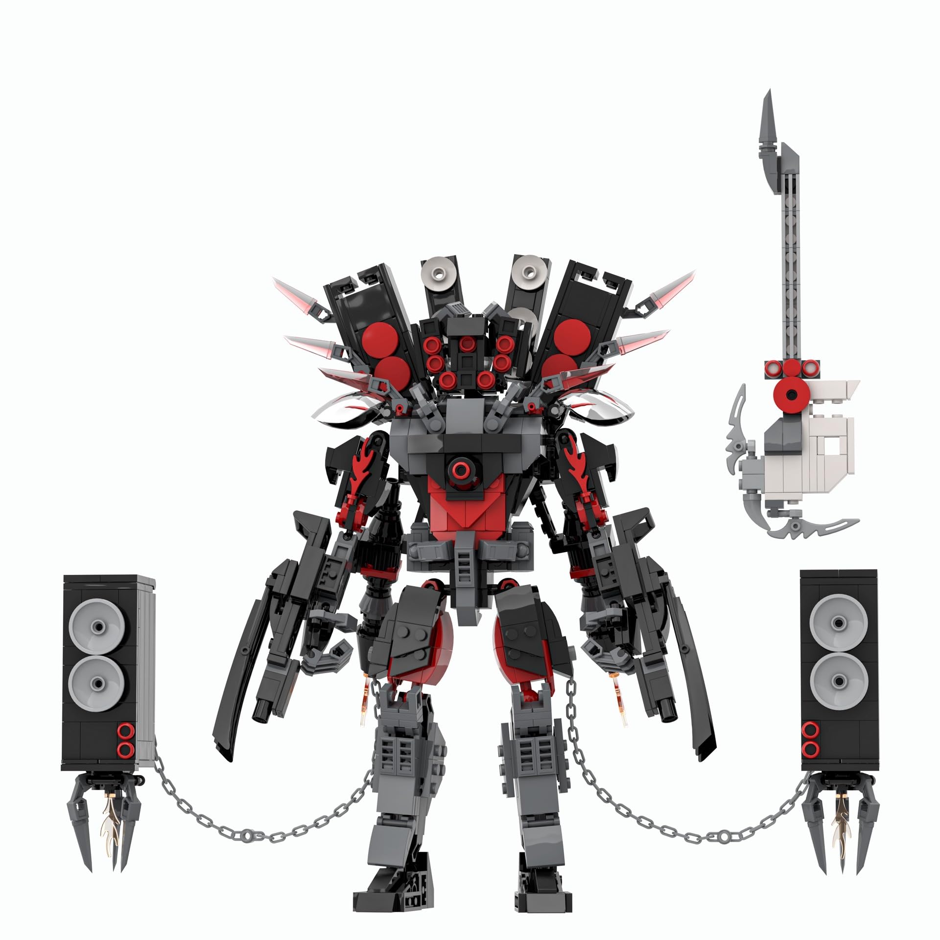 

Skibidi Туалетный блок Гитара Динамик Игрушка Хобби Коллекционирование Net Аниме Skibidi Туалет Акустическая игрушка Строительные блоки (Звук гитары с улучшенным звуком)