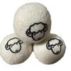 Wool Dryer Balls for Fluffy, Anti-static, Quick-dry Laundry