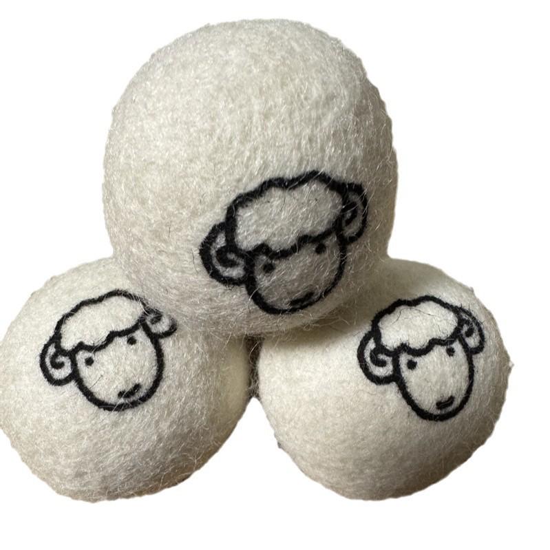 Wool Dryer Balls for Fluffy, Anti-static, Quick-dry Laundry