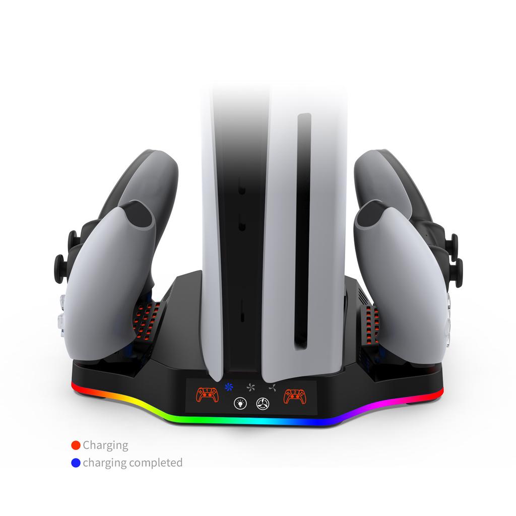 Wielofunkcyjna podstawa chłodząca z stacją dokującą do ładowania konsoli PS5 Slim