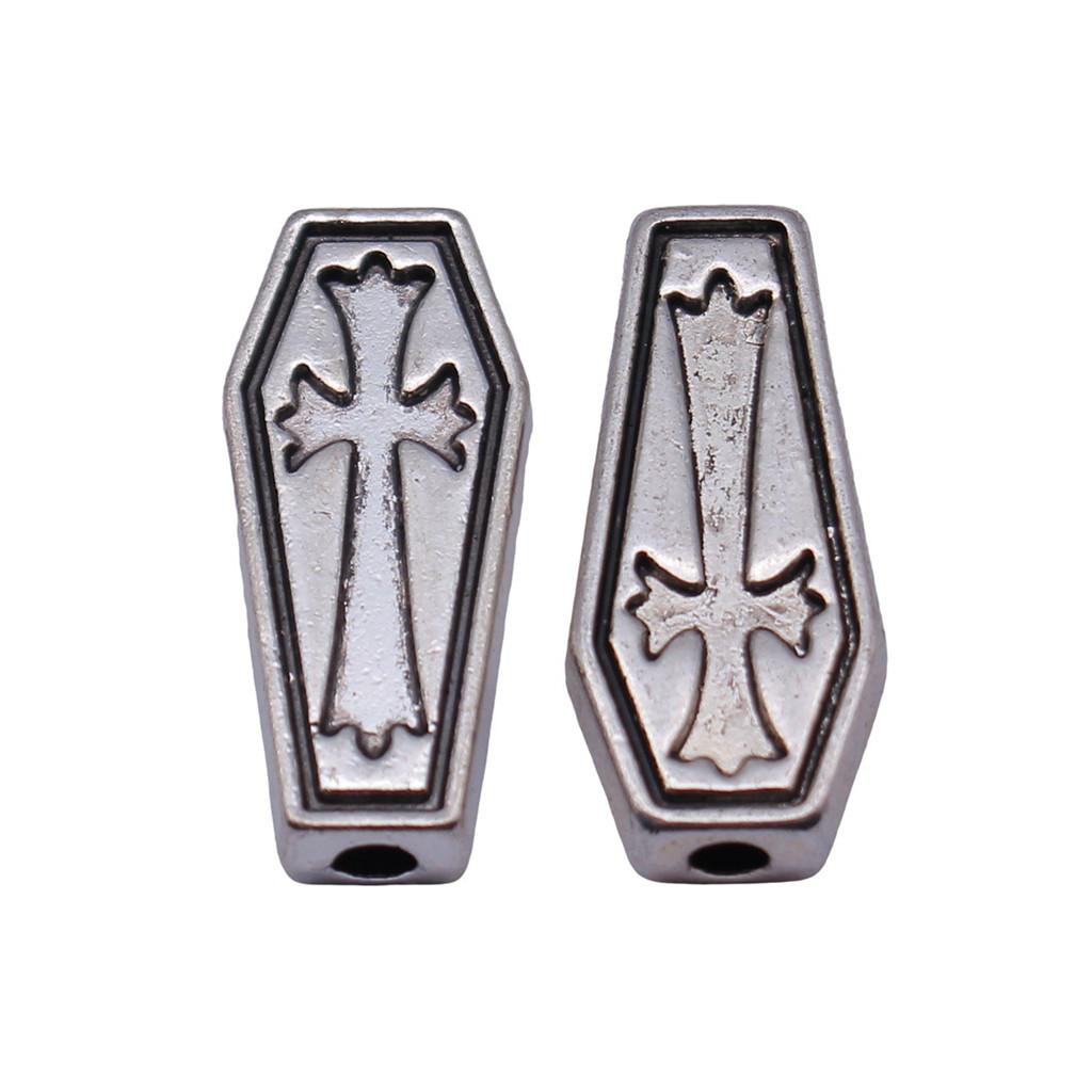 Hollow Cross Charms Multi Color Alloy Pendants For Gothic Christian Jewelry Accessories