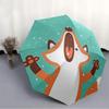 1pc Winter Fox One Umbrella  a Plastic Hle, Compact  Stylish, with a Vibrant Cartoon Pattern, Perfect  Home, Travel