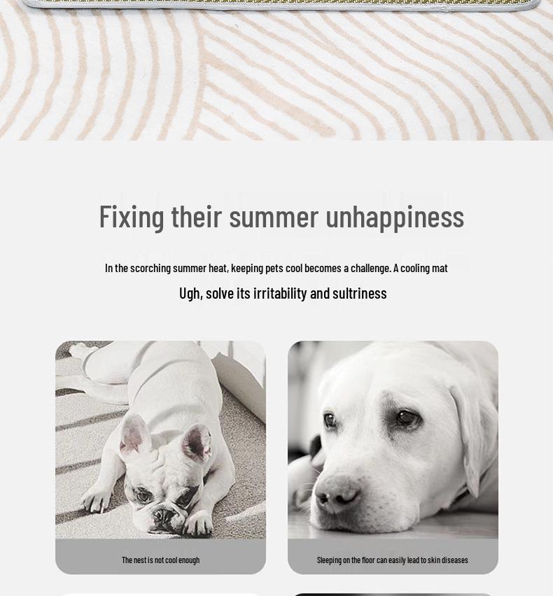 Pet Cooling Mat for Dogs & Cats - Summer Ice Sleep Pad