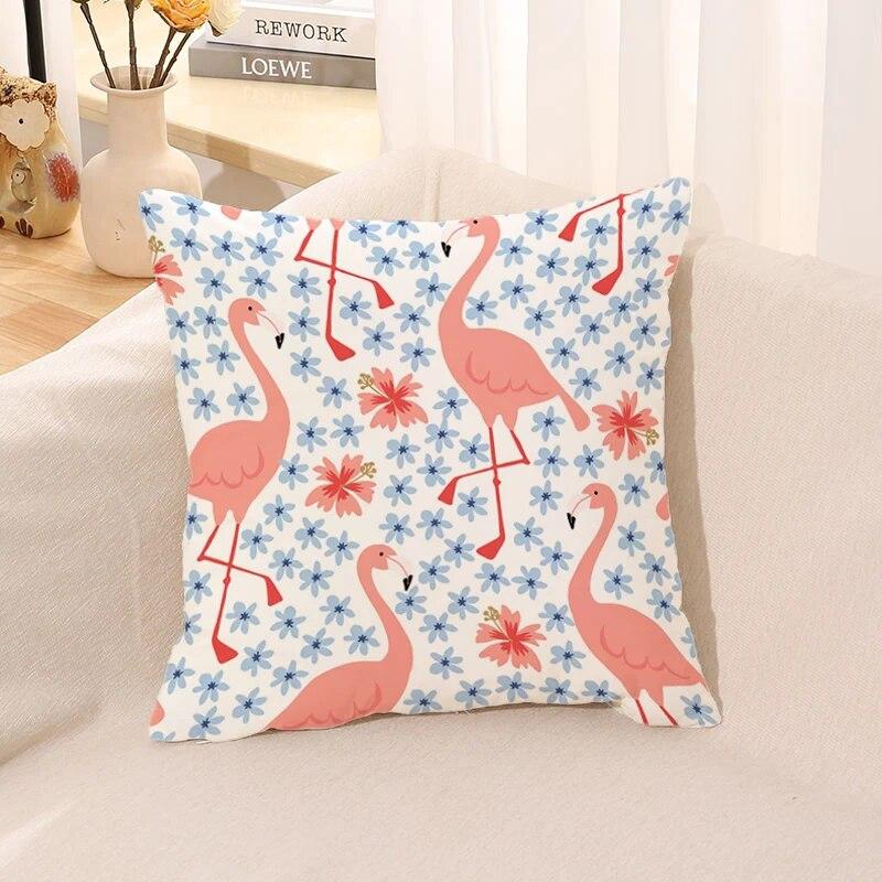 Rosa Flamingo Kissenbezug Kissen für Sofa Quadratisch Auto Suite Zimmer Dekoration