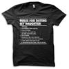 Lustiges Geschenk für Papa "Regeln für das Date mit meiner Tochter" Witz T-Shirt M5659