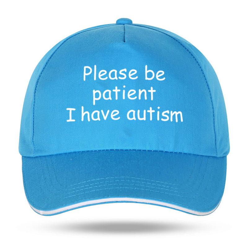 Please Be Patient I Have Autism Cap Baseball Cap Hat Outdoor Fish Women Printed Czapka Bonnet Spring Casual Unisexs cap