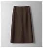 2025 Women's High Waist Slimming Midi Skirt - Spring/Autumn Bodycon with Slit
