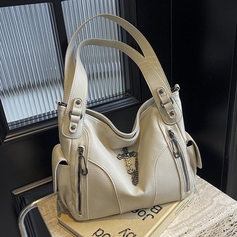 Y2K Daily Commuting Large Capacity Tote Hand Bags Soft Pu Leather Shoulder Bags for Women Quality Crossbody Bags AVE