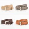 Vintage Leather Belt For Women And Men With Metal Pin Buckle And Twolayer Cowhide For Casual Dress