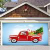 Christmas Garage Door Cover Large Christmas Banner Backdrop Decoration for Indoor Outdoor Garage Door Gate Party Wall Decor