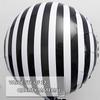 12Pcs 18inch Black and White Striped Balloons, Black and White Striped Foil Balloons, Round Balloons, Suitable for Friends' Gatherings, Holiday 