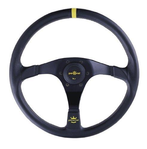 

[personal] TROPHY Black Leather/Yellow Stitch 350mm Steering Wheel P051