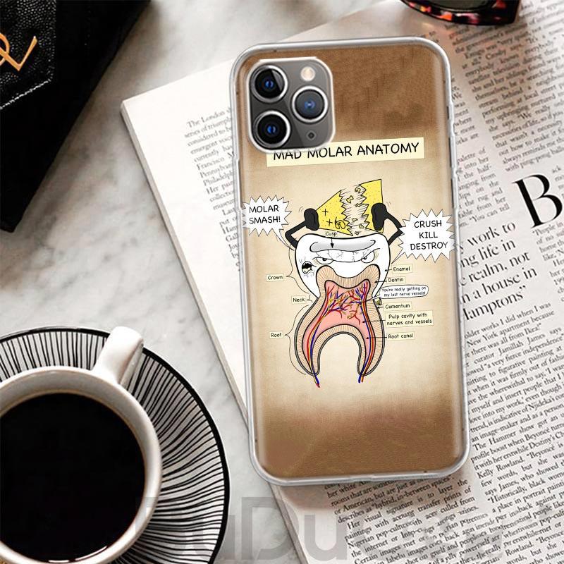 Wisdom Teeth Dentist Tooth Cover For iPhone 16 15 14 13 12 11 Pro Max Apple Phone Case X XS 7 Plus 8 + Art Customized Print Shel