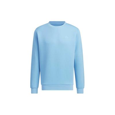 Einfarbiges lässiges locker sitzendes Rundhals-Langarm-Sweatshirt für Herren, Oberteile, Blau JE8638