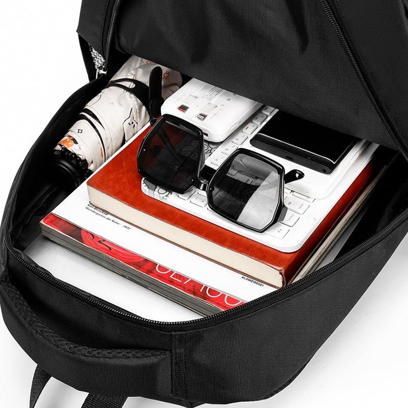 Black backpack computer bag travel backpack student bag leisure business backpack campus bag