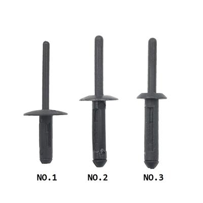 30 Adet Siyah Plastik Perçin Klips Tutucu Sabitleyici Kör Perçin Baş Kırılan Mandrellü Kör Perçinler BMW VW Chrysler Ford İçin