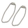 10pcs Stainless Steel Ball Beading Chains 8-20cm Connector for Key Chain/Dolls/Label DIY Bracelet Jewelry Making Accessorise
