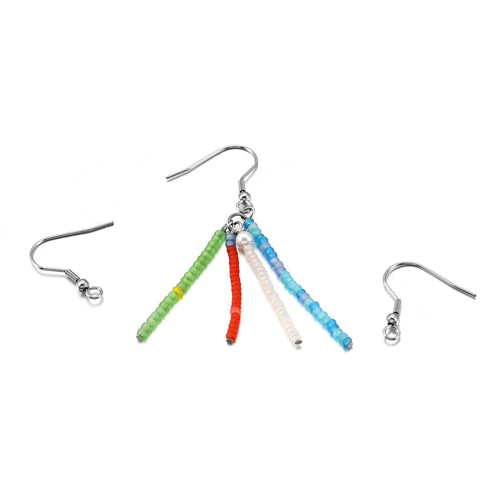 20-50pcs Gold  Stainless Steel Hypoallergenic Earring Hooks Fish Earwire Earrings Clasps Earring Wires For Jewelry Maki