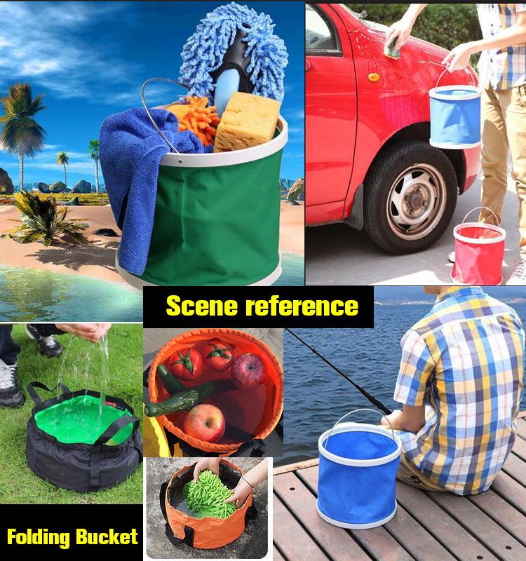 Portable Folding Waterproof Travel Fishing Bucket Bag